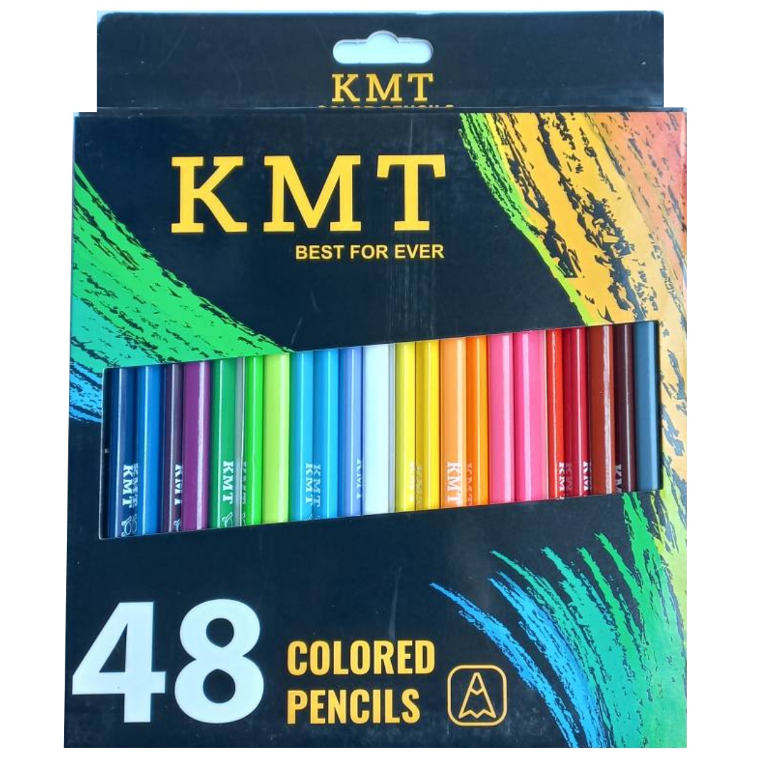 مداد رنگی 48 رنگ KMT طرح رنگین کمان